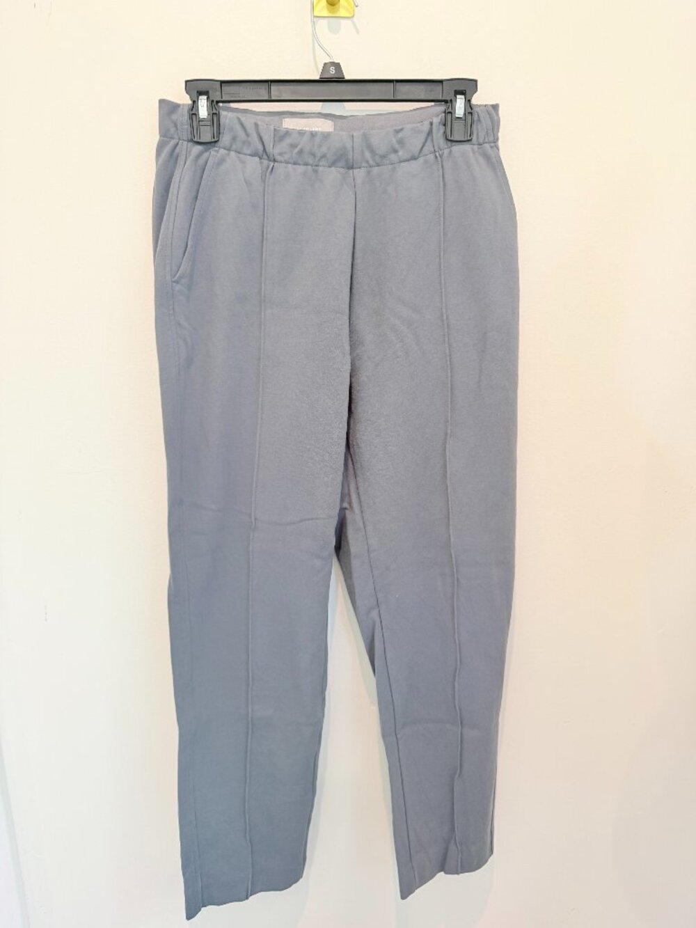 Everlane Women The Dream Pants Pull On Stretch Trouser Pockets Steel Gray Blue M